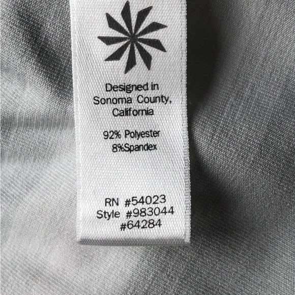 Athleta Large Racerback Tank Top Stripes Gray - Picture 4 of 6